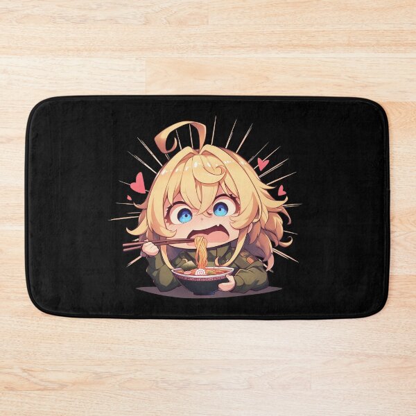 Item preview, Tanya Degurechaff Saga Of Tanya The Evil Anime Kawaii Ramen Chibi Intense Cute Noodle Bite designed and sold by Raslbazola.