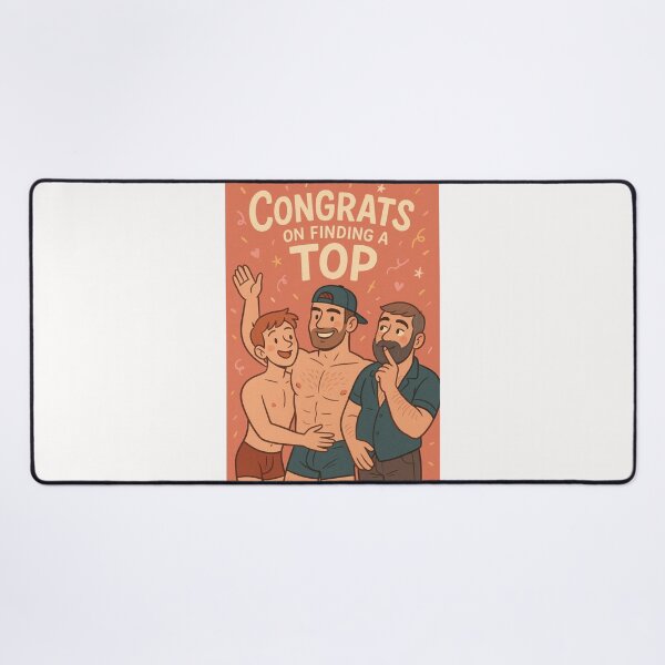 Item preview, Congrats on Finding a Top – Queer Dating Milestone designed and sold by Places On Earth.