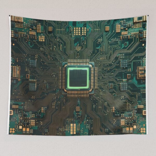 Item preview, Artificial Intelligence Computer Circuits (image size 7840x11680) designed and sold by Digital-Davinci.