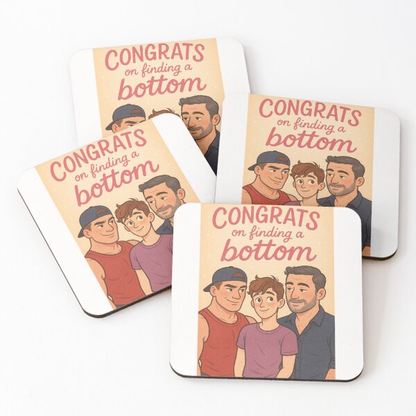 Item preview, Congrats on Finding a Bottom – Queer Matchmaking Humor designed and sold by Places On Earth.