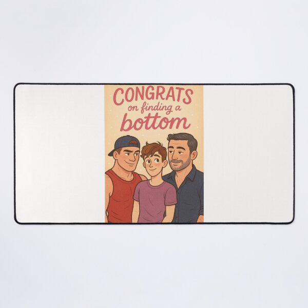 Item preview, Congrats on Finding a Bottom – Queer Matchmaking Humor designed and sold by Places On Earth.