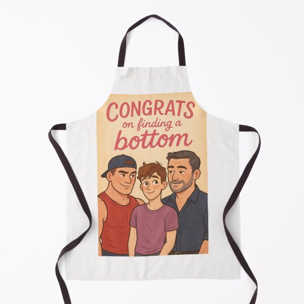 Item preview, Congrats on Finding a Bottom – Queer Matchmaking Humor designed and sold by Places On Earth.