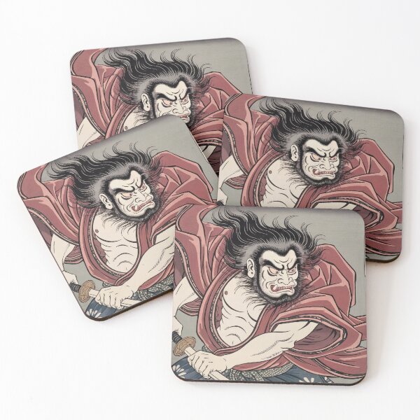Item preview, A traditional Japanese print depicting Shōki, the fierce demon queller designed and sold by Tamas Das.