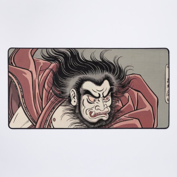Item preview, A traditional Japanese print depicting Shōki, the fierce demon queller designed and sold by Tamas Das.