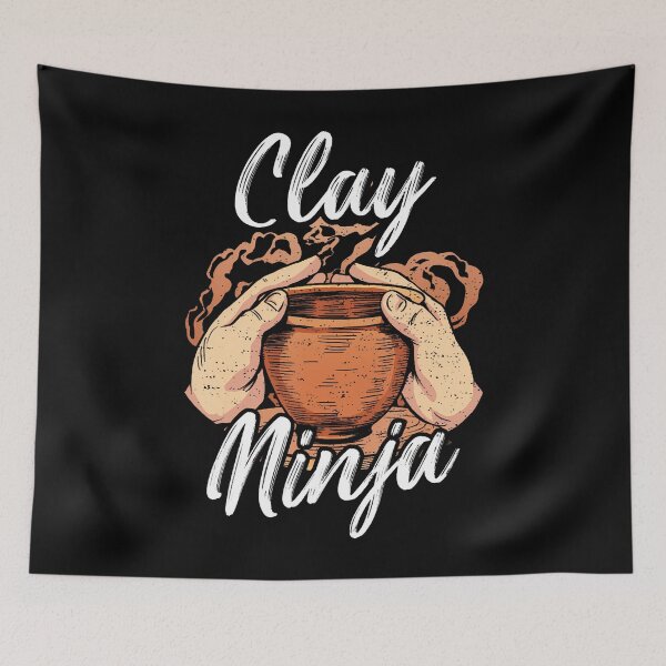 Item preview, Potter Funny Ceramic Clay Ninja Pottery designed and sold by LucretiaTina.