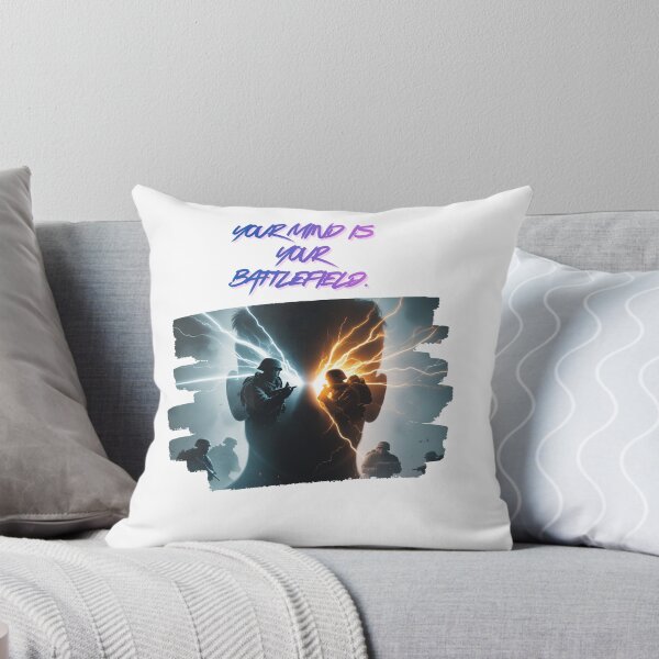 Item preview, Your Mind Is A Battlefield mental struggle designed and sold by SloganSauce.