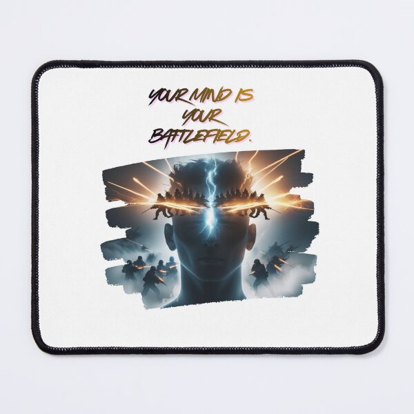Item preview, Your Mind Is A Battlefield deep quote designed and sold by SloganSauce.