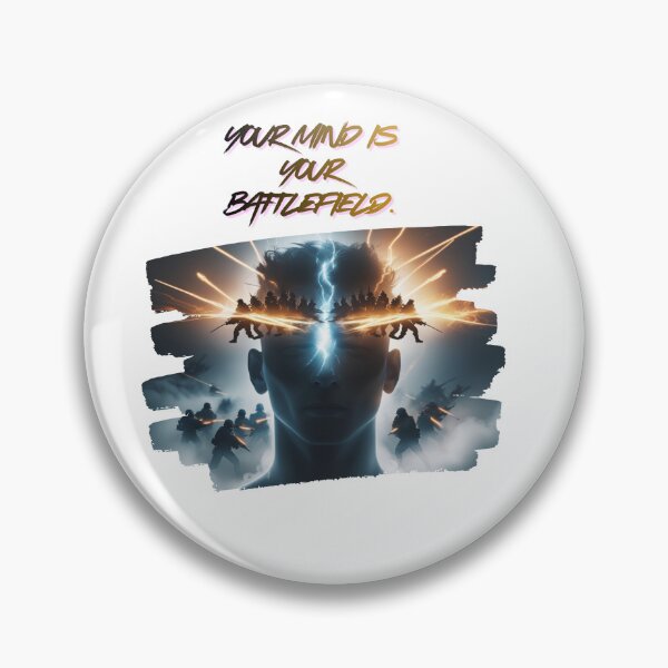 Item preview, Your Mind Is A Battlefield deep quote designed and sold by SloganSauce.