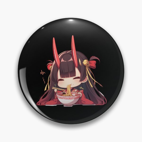 Item preview, Noshiro Azur Lane Anime Kawaii Ramen Chibi Sweet Calm Noodle Slurping Moment designed and sold by Raslbazola.