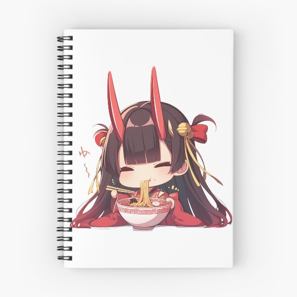 Item preview, Noshiro Azur Lane Anime Kawaii Ramen Chibi Sweet Calm Noodle Slurping Moment designed and sold by Raslbazola.