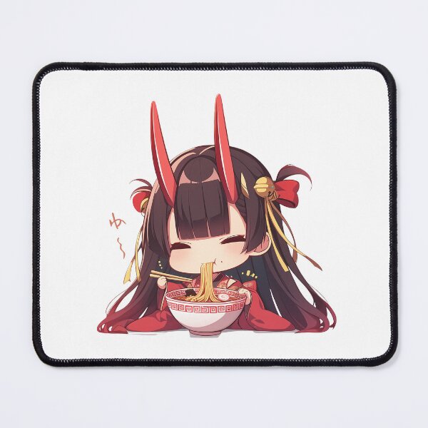 Item preview, Noshiro Azur Lane Anime Kawaii Ramen Chibi Sweet Calm Noodle Slurping Moment designed and sold by Raslbazola.