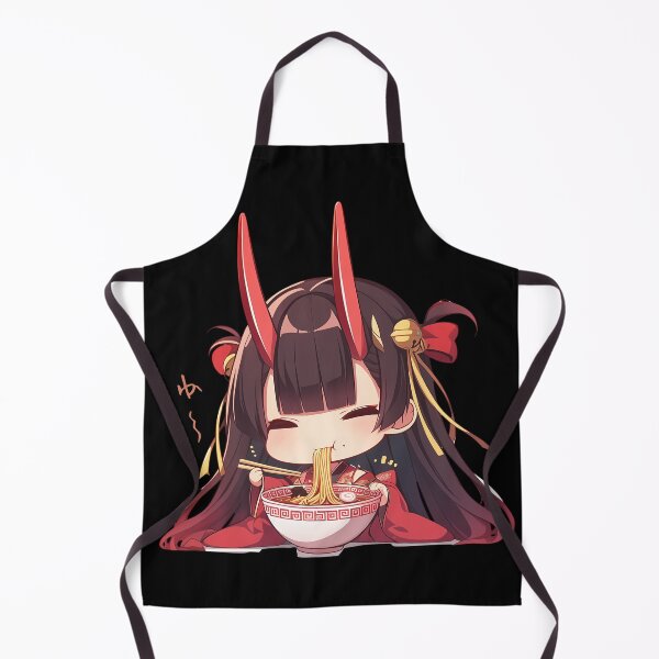 Item preview, Noshiro Azur Lane Anime Kawaii Ramen Chibi Sweet Calm Noodle Slurping Moment designed and sold by Raslbazola.