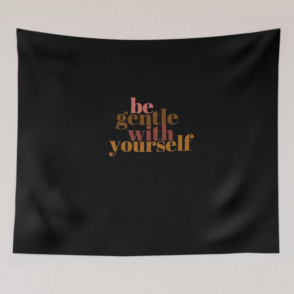 Item preview, Be Gentle With Yourself – Motivational Minimalist Typography Quote designed and sold by ConfuseLab Alt.