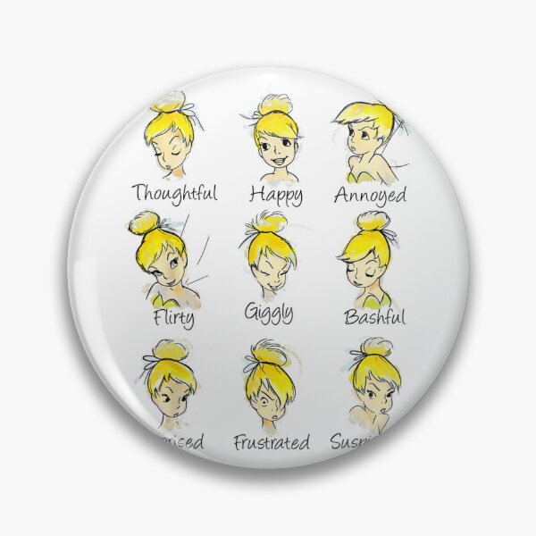 Item preview, Tinker Bell Emotions Sketch  designed and sold by dawemorelyr.
