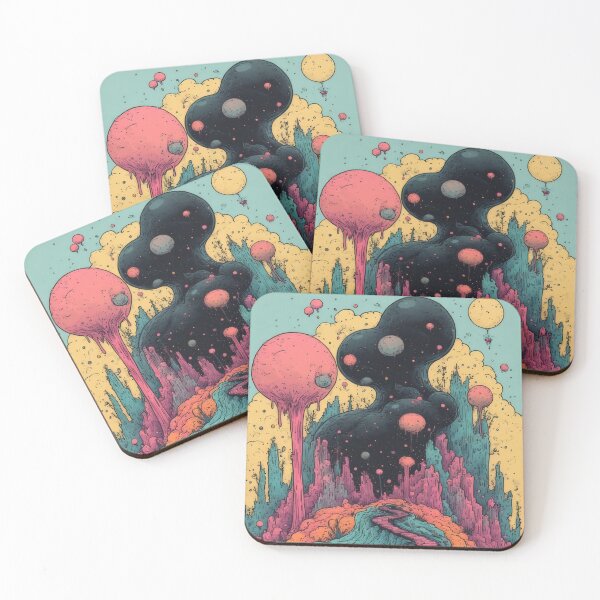 Item preview, Psychedelic fantasy landscape with path and spheres designed and sold by Mianku | Für das Leben.