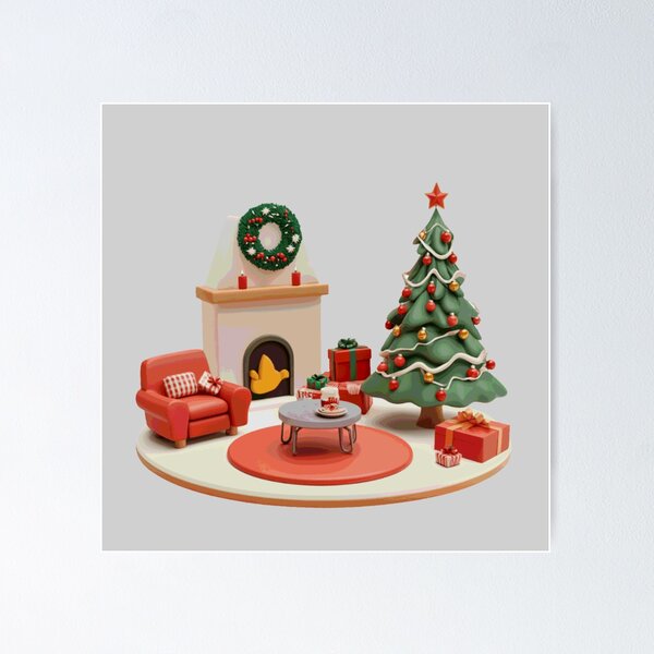 Item preview, Cozy christmas room designed and sold by VSHine.