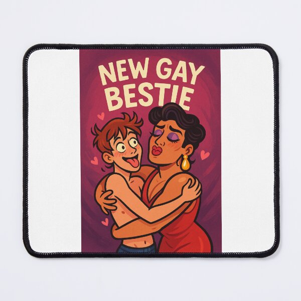 Item preview, New Gay Bestie – Fierce Friendship Begins designed and sold by Places On Earth.