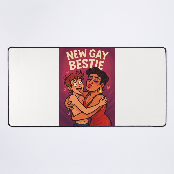 Item preview, New Gay Bestie – Fierce Friendship Begins designed and sold by Places On Earth.