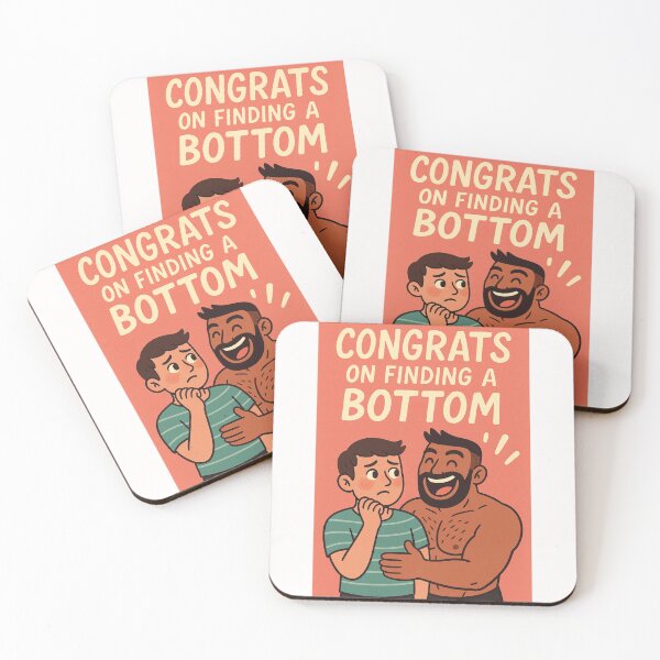 Item preview, Congrats on Finding a Bottom – Playful Gay Dating Humor designed and sold by Places On Earth.