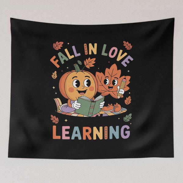 Item preview, Fall In Love With Learning Autumn Pumpkin Teacher Kids  designed and sold by FortuneFull.