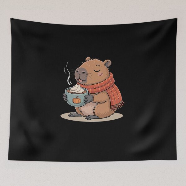 Item preview, Pumpkin Spice Season Cute Autumn Capybara Animal Graphic designed and sold by visionnen.