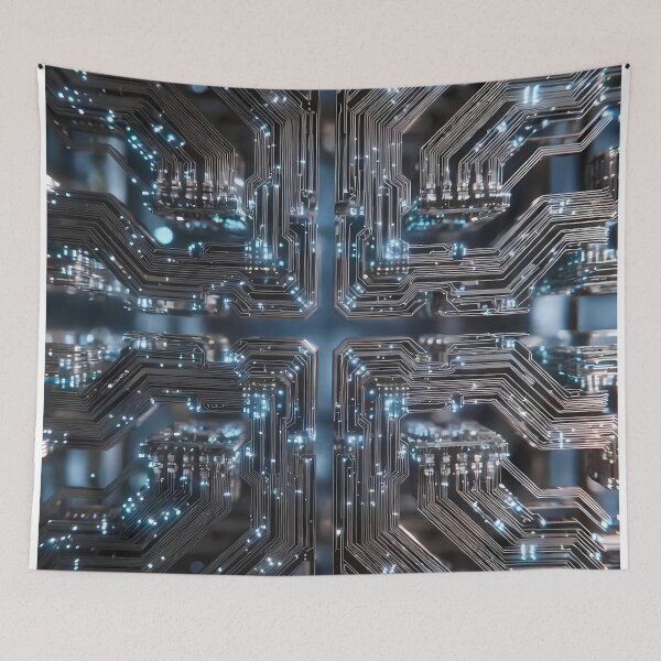 Item preview, Artificial Intelligence Computer Circuits (image size 7840x11680) designed and sold by Digital-Davinci.