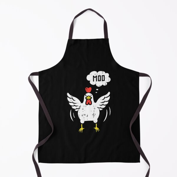 Aperçu de l'œuvre Poule Vache Meuh Animaux de la ferme drôles Poule Fermier créée et vendue par JanisPenelope.