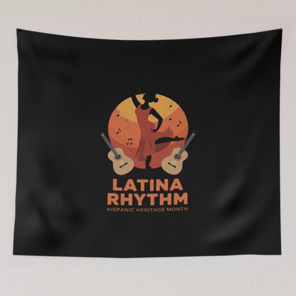 Item preview, Latina Rhythm Hispanic Heritage Month Music Dance Camisa designed and sold by velltoons.