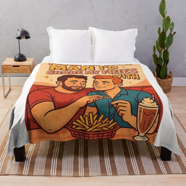 Item preview, You're the Only Man I’d Share My Fries With – Cute Gay Romance Date designed and sold by Places On Earth.