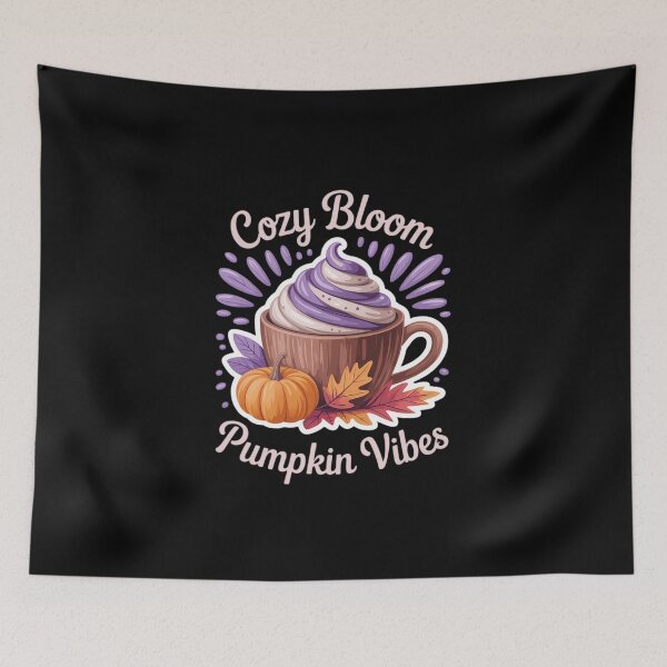 Item preview, Lavender Pumpkin Latte Women Fall Spiced Floral Cozy Sip designed and sold by velltoons.