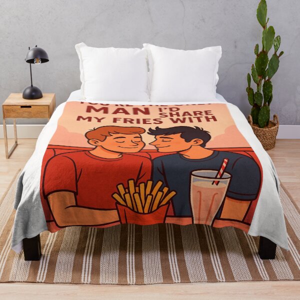 Item preview, You're the Only Man I’d Share My Fries With – LGBTQ+ Soft Romance designed and sold by Places On Earth.