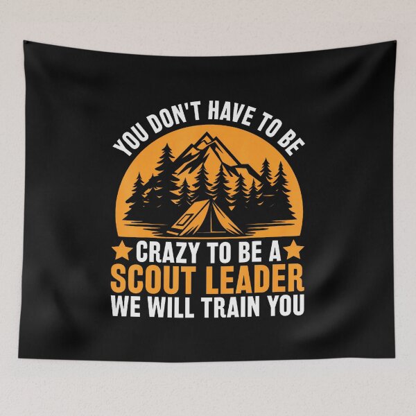 Item preview, Crazy To Be A Scout Leader - Funny Scouting designed and sold by CharlotteSandra.