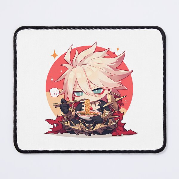 Item preview, Karna Red Lancer Fate Grand Order Game Kawaii Ramen Chibi Fierce Funny Noodle Moment designed and sold by Raslbazola.