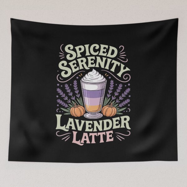 Item preview, Lavender Pumpkin Latte Women Fall Spiced Floral Cozy designed and sold by velltoons.