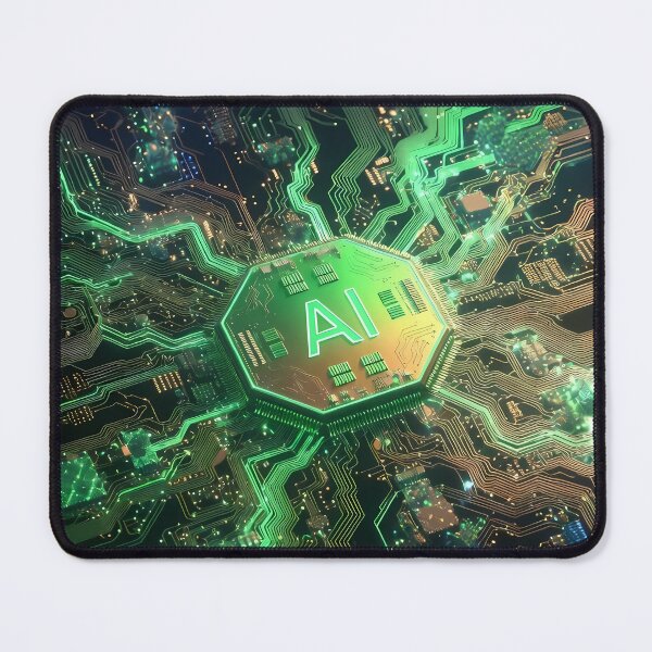 Item preview, Artificial Intelligence Computer Circuits (image size 7840x11680) designed and sold by Digital-Davinci.