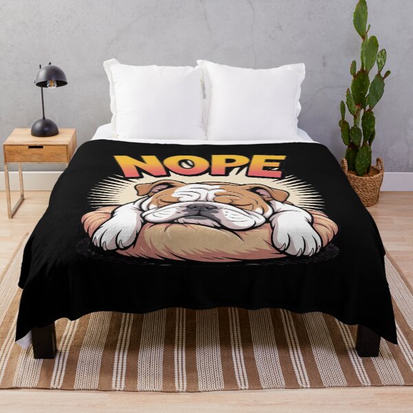 Item preview, Lazy Bulldog Nope designed and sold by velltoons.