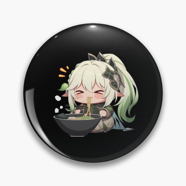 Item preview, Nahida Genshin Impact Game Kawaii Ramen Chibi Cute Cozy Noodle Enjoyment Scene designed and sold by Raslbazola.