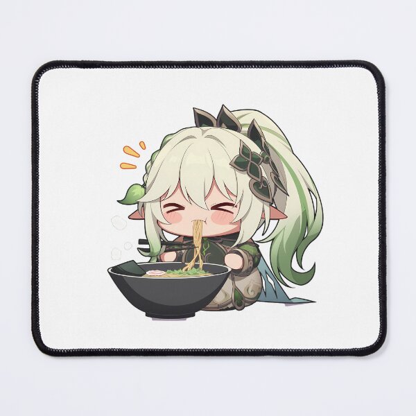 Item preview, Nahida Genshin Impact Game Kawaii Ramen Chibi Cute Cozy Noodle Enjoyment Scene designed and sold by Raslbazola.