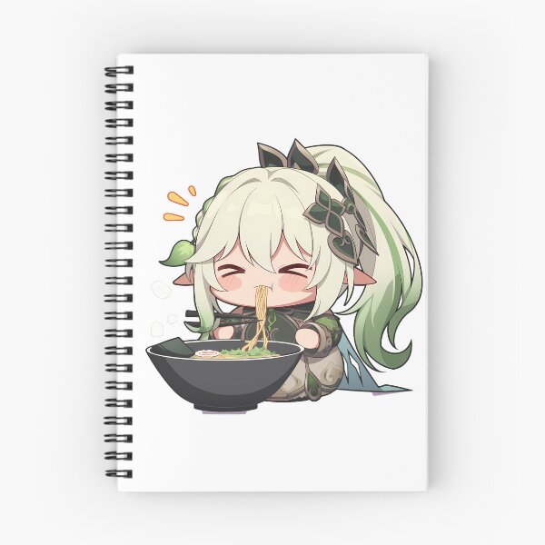 Item preview, Nahida Genshin Impact Game Kawaii Ramen Chibi Cute Cozy Noodle Enjoyment Scene designed and sold by Raslbazola.