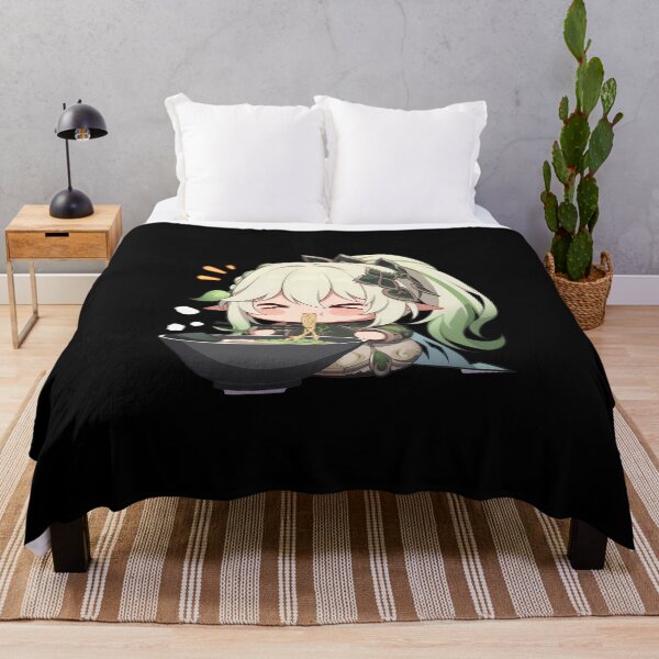 Item preview, Nahida Genshin Impact Game Kawaii Ramen Chibi Cute Cozy Noodle Enjoyment Scene designed and sold by Raslbazola.