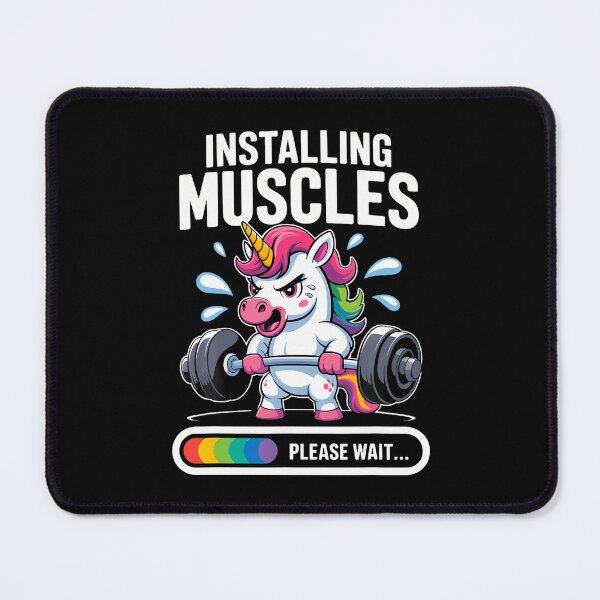 Item preview, Funny Cute Unicorn Workout Gym Fitness Weightlifting designed and sold by JanisPenelope.