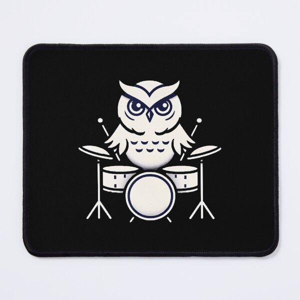 Item preview, Cute Owl Playing Drums Owls Drummer Music designed and sold by LeanneCarolina.