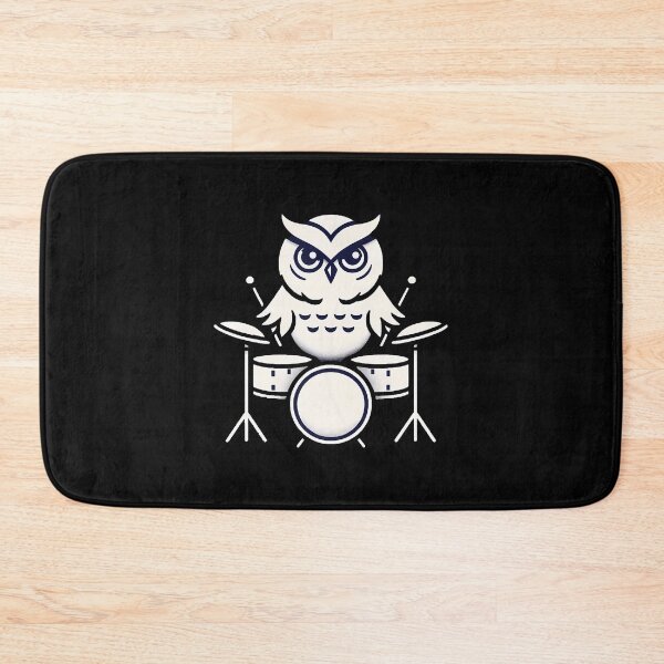 Item preview, Cute Owl Playing Drums Owls Drummer Music designed and sold by LeanneCarolina.