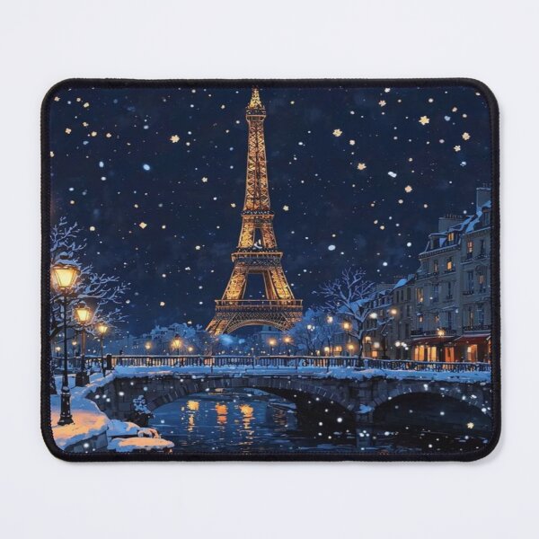 Item preview, Drawing of White Christmas in Paris  designed and sold by NivyasArtistry.