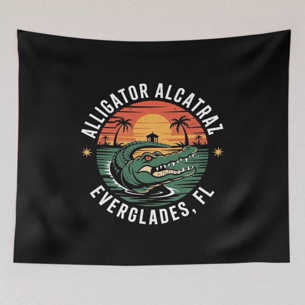 Item preview, Funny Alligator Alcatraz 5  designed and sold by VerseFarm.