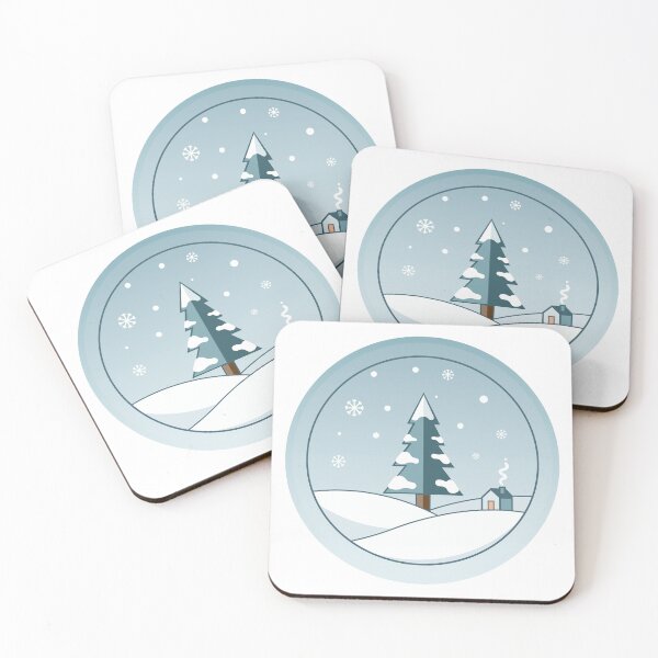 Item preview, Cozy Winter Wonderland Scene with Snow and House designed and sold by Clay Artista.