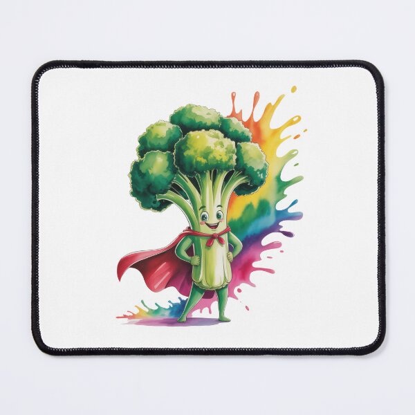 Item preview, Super Broccoli Hero with Rainbow Splash designed and sold by EM&Maker.