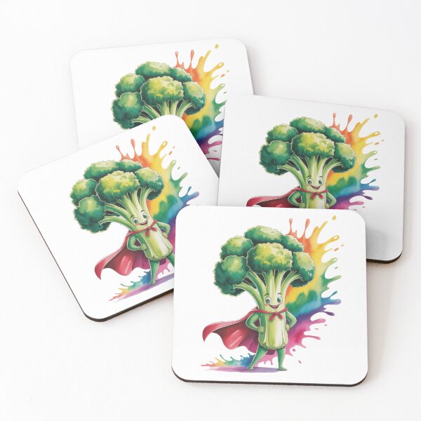 Item preview, Super Broccoli Hero with Rainbow Splash   designed and sold by EM&Maker.