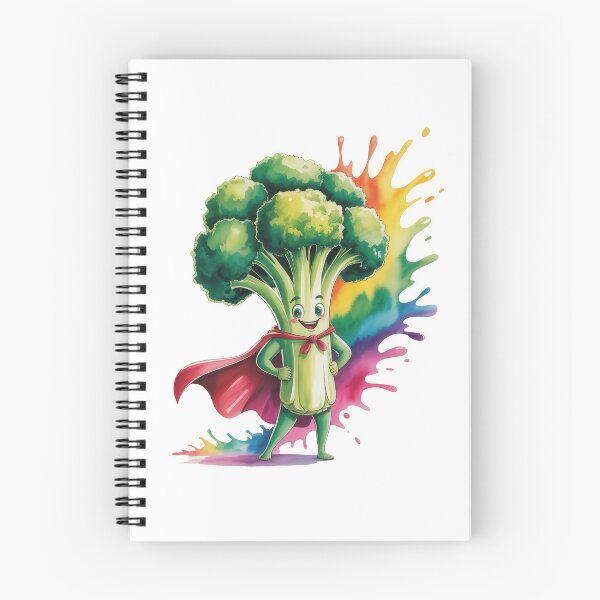 Item preview, Super Broccoli Hero with Rainbow Splash   designed and sold by EM&Maker.