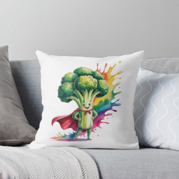 Item preview, Super Broccoli Hero with Rainbow Splash   designed and sold by EM&Maker.